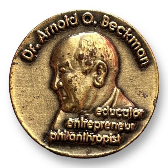 Dr. Arnold O. Beckmon Pin Educator Entrepreneur Philanthropist - Picture 1 of 3